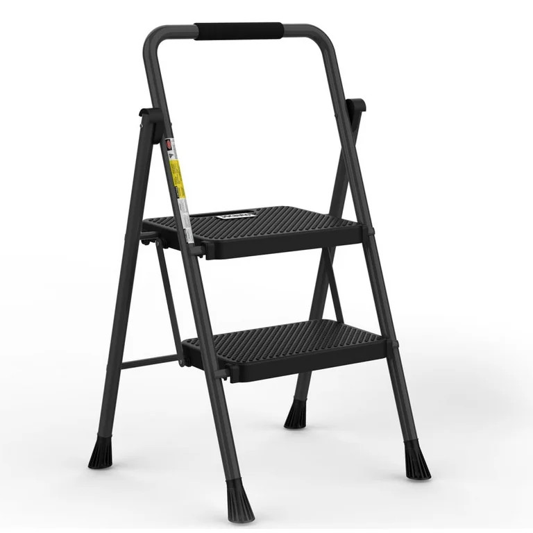 Jocauto 2-Step Ladder, Folding Step Stools for Adults with Wide Anti-Slip Pedals, Max Load Capaci... | Walmart (US)