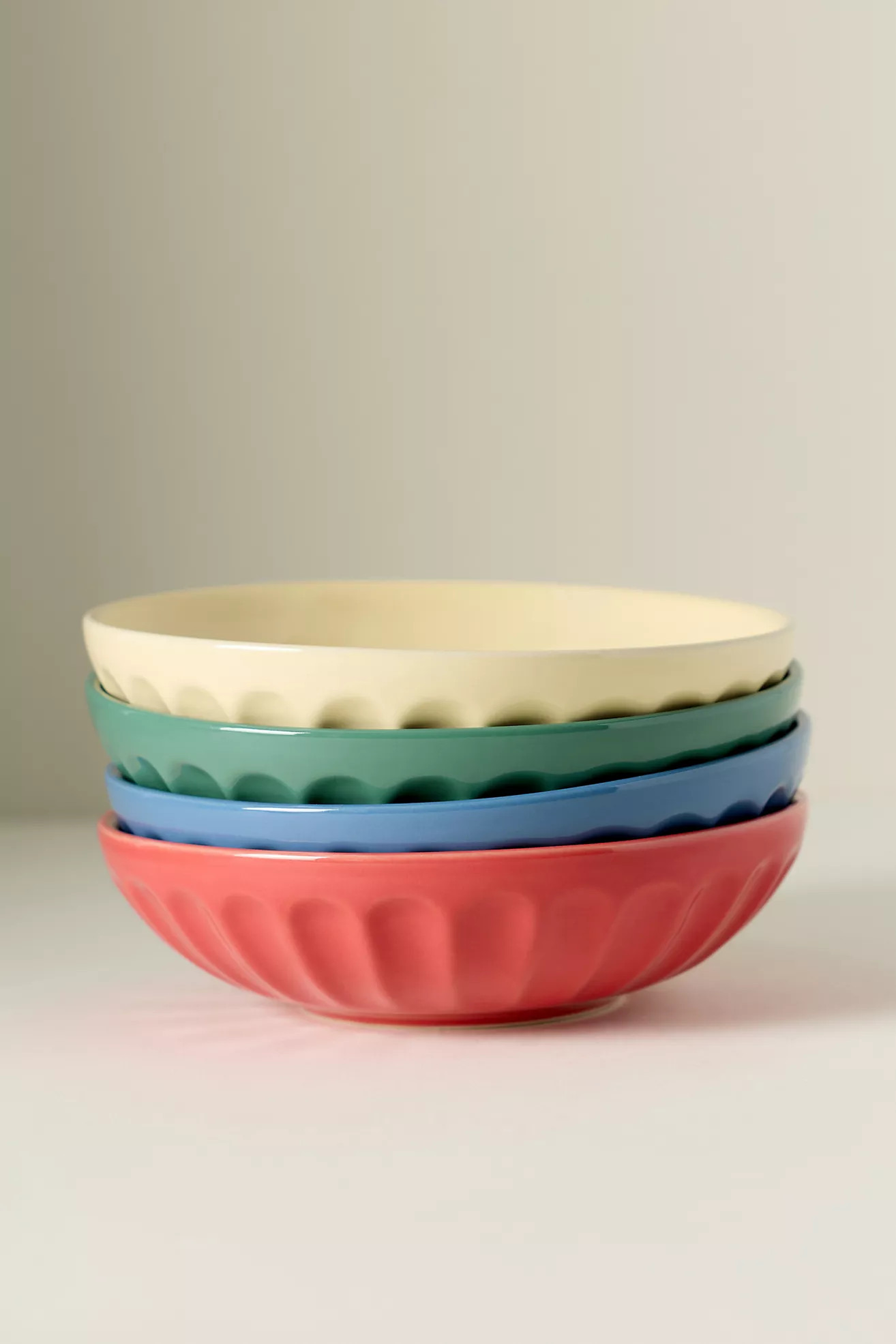 The Latte Stoneware Pasta Bowl, Set of 4: Amelie Edition | Anthropologie (US)