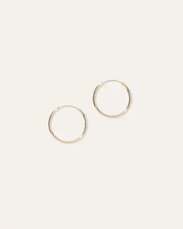 14k Gold 14mm Hoop Earrings | Quince | Quince