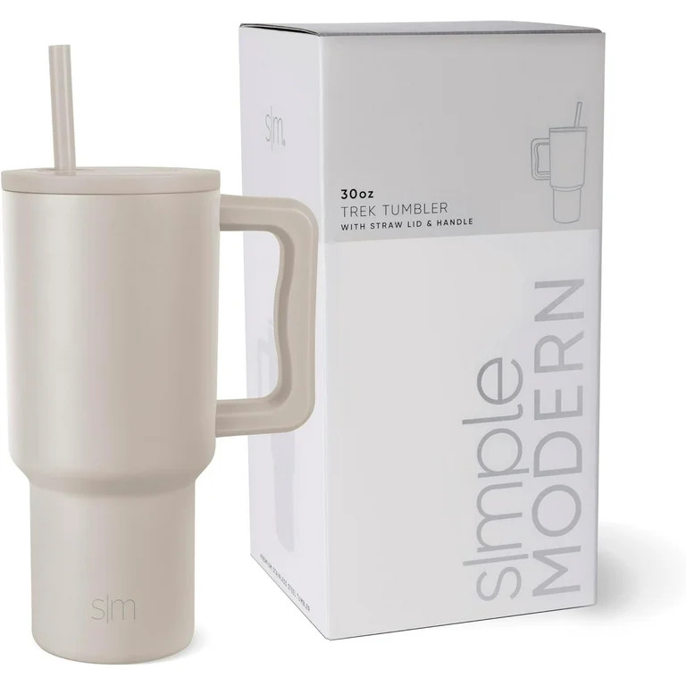 Simple Modern 30 oz Tumbler with Handle and Straw Lid | Insulated Cup Reusable Stainless Steel Wa... | Walmart (US)