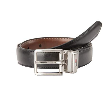 Tommy Hilfiger boys Reversible Dress Belt Black/Cognac Logo Medium 26-28 US | Walmart (US)