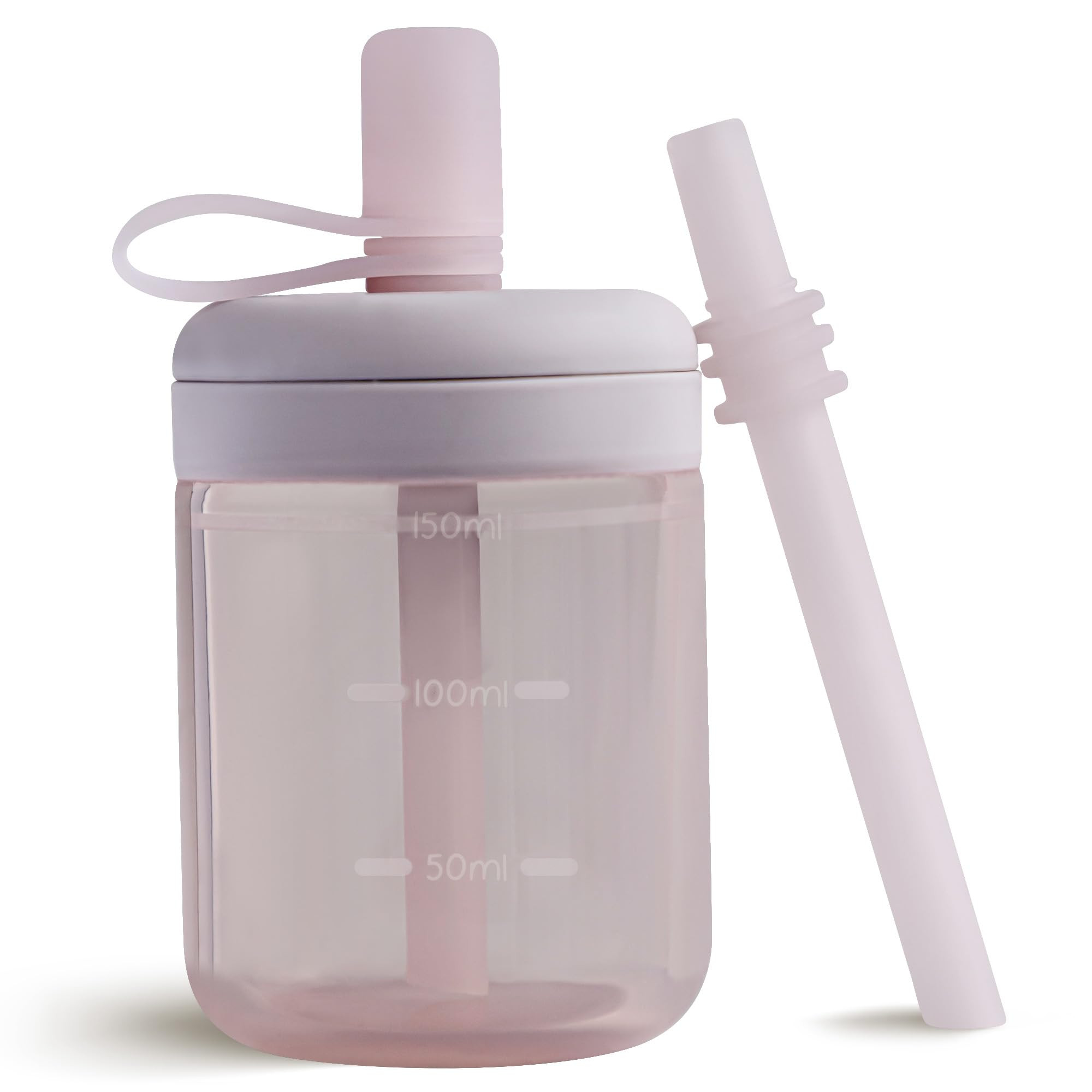 Moonkie Baby Straw cup | Silicone Toddler Sippy Cup Training Cup with Straw Lid | BPA-Free Drop-P... | Amazon (US)