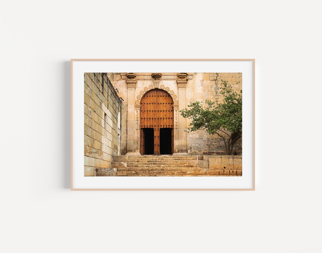 Oaxaca, Mexico | Old wood door with a little tree | Mexico printable photography | Wall art | Pri... | Etsy (US)