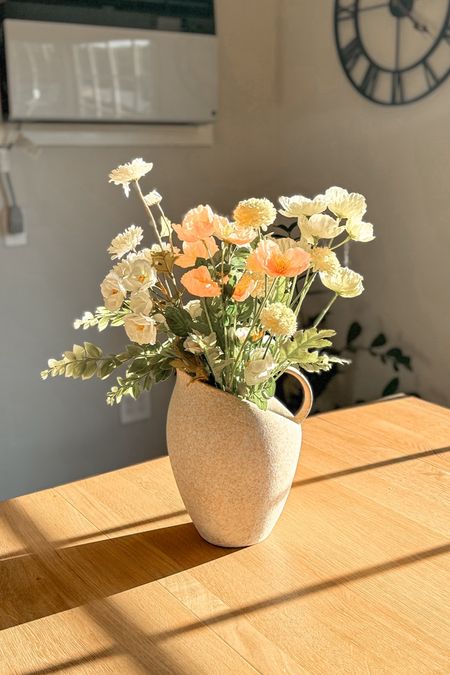 Modern organic home decor. Vase, summer floral arrangement, dining room decor, living room decor

#LTKStyleTip #LTKSummerSales #LTKHome