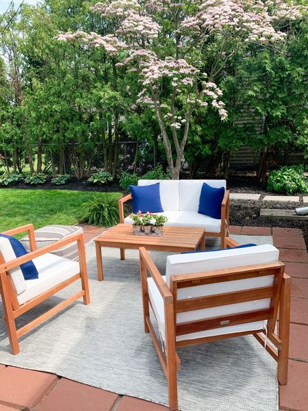 Affordable outdoor furniture, outdoor rug 

#LTKHome #LTKFindsUnder100 #LTKSeasonal