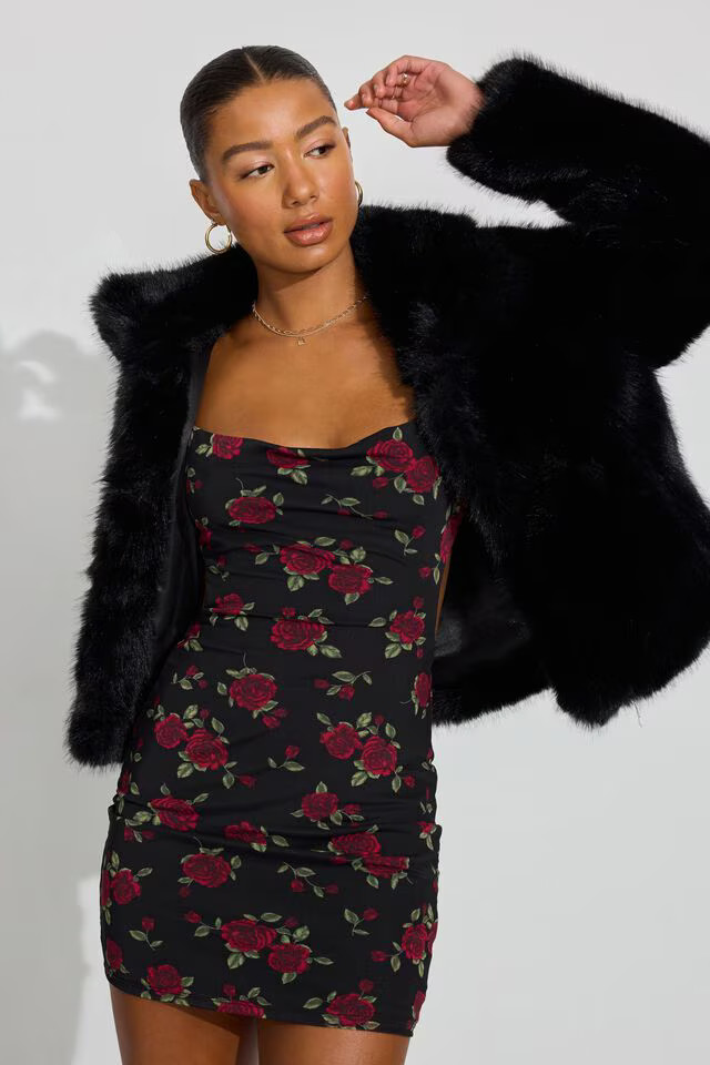 Short Faux Fur Coat | Garage Clothing