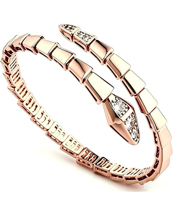 Ladies' Serpentine Bracelet，Rose Gold snake shaped bracelet | Snake Shape Adjustable Bracelet, ... | Amazon (US)