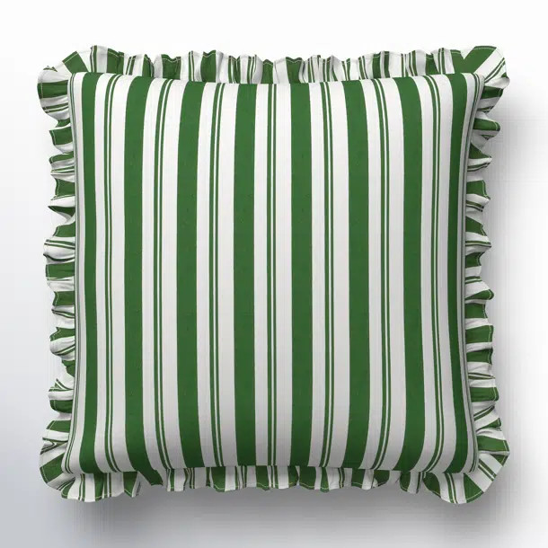 Aneatra Ruffled Cotton Throw Pillow | Birch Lane