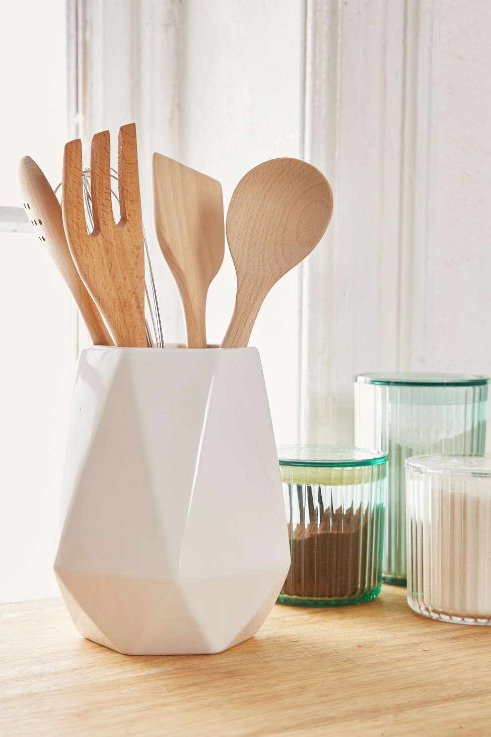 Faceted Utensil Holder | Urban Outfitters US