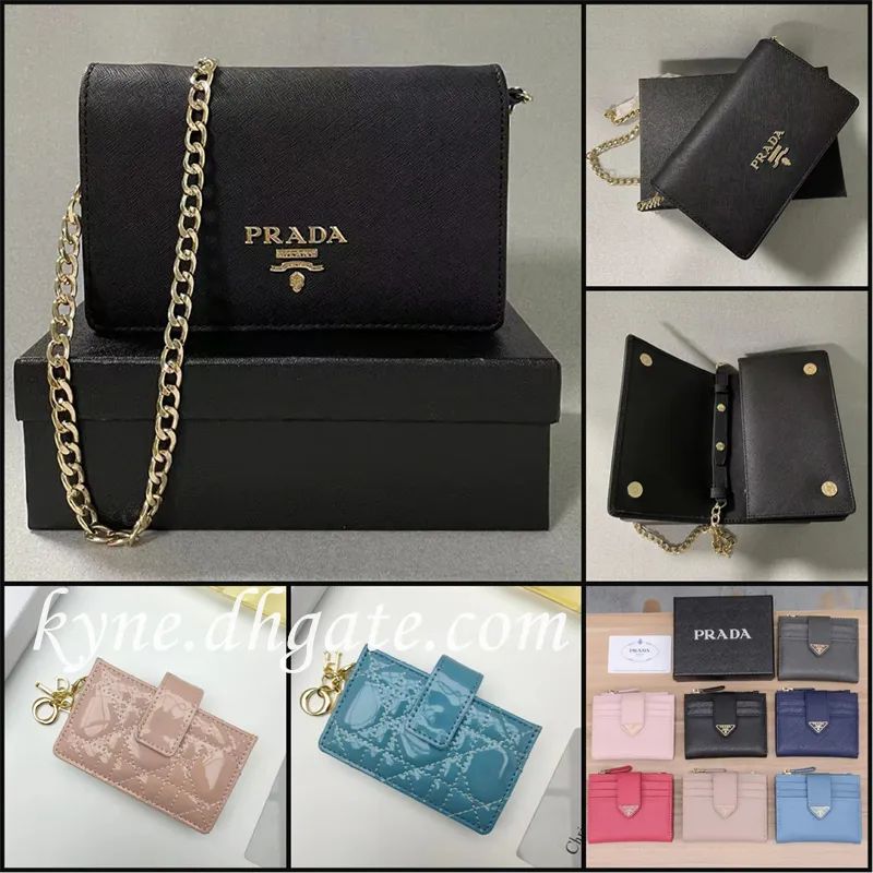 Dupe Di-or Pra-da Mini Cute Fashion Card Bags Chain Shoulder Bag Card Holder Pouch Purse | DHGate