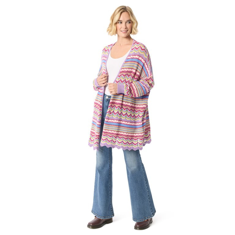Jessica Simpson Women's and Women's Plus Kayla Long Cardigan, Sizes XS-4X - Walmart.com | Walmart (US)