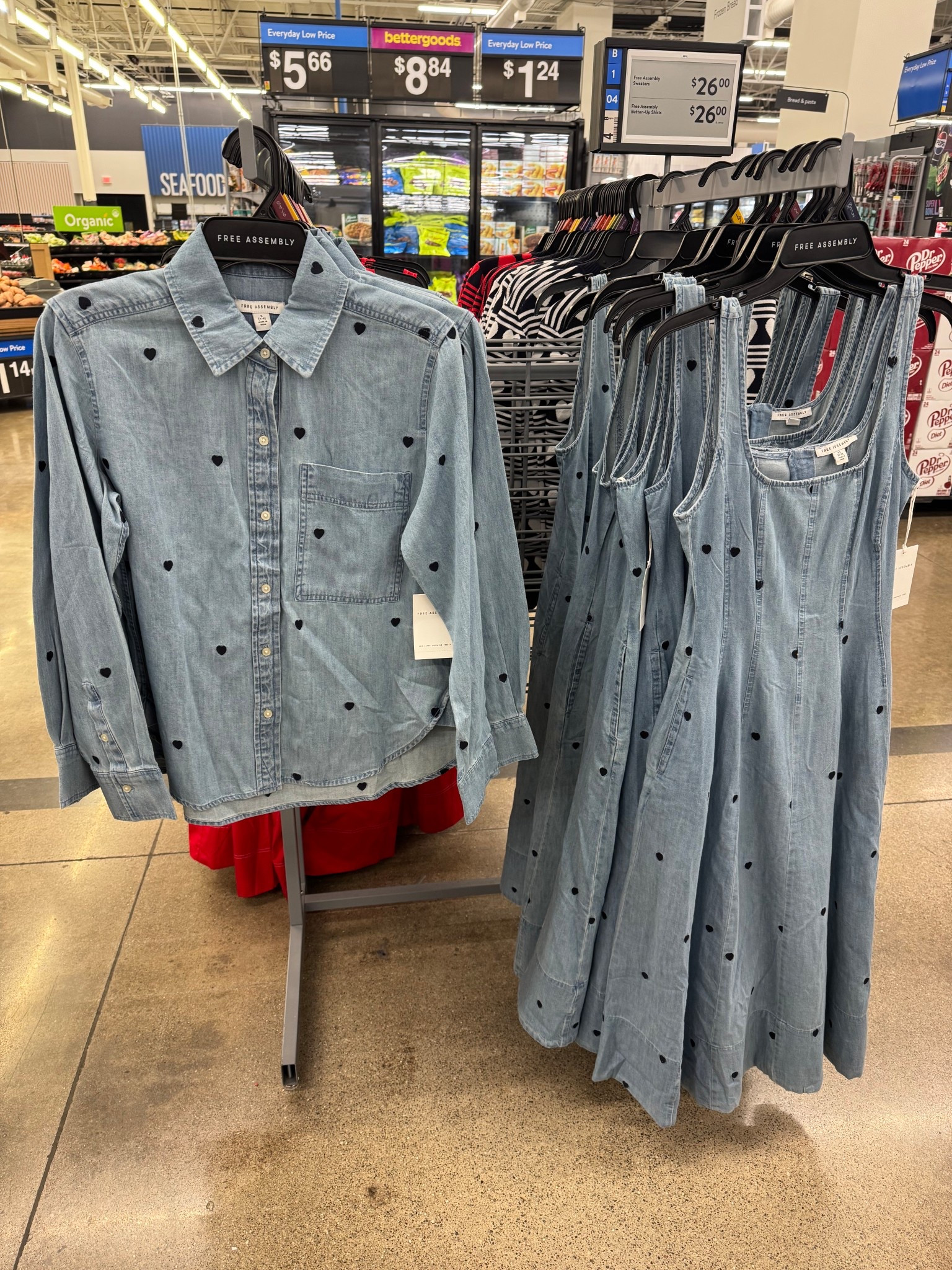 Walmart Free Assembly Women's and Women’s Plus Embroidered Hearts Denim Shirt with Long Sleeves, Sizes XS-4X / Free Assembly Women's and Women's Plus Embroidered Hearts Denim Panel Midi Dress, Sizes XS- 4X / Valentine’s Day / church / date night  

#LTKSeasonal #LTKFindsUnder50 #LTKWorkwear