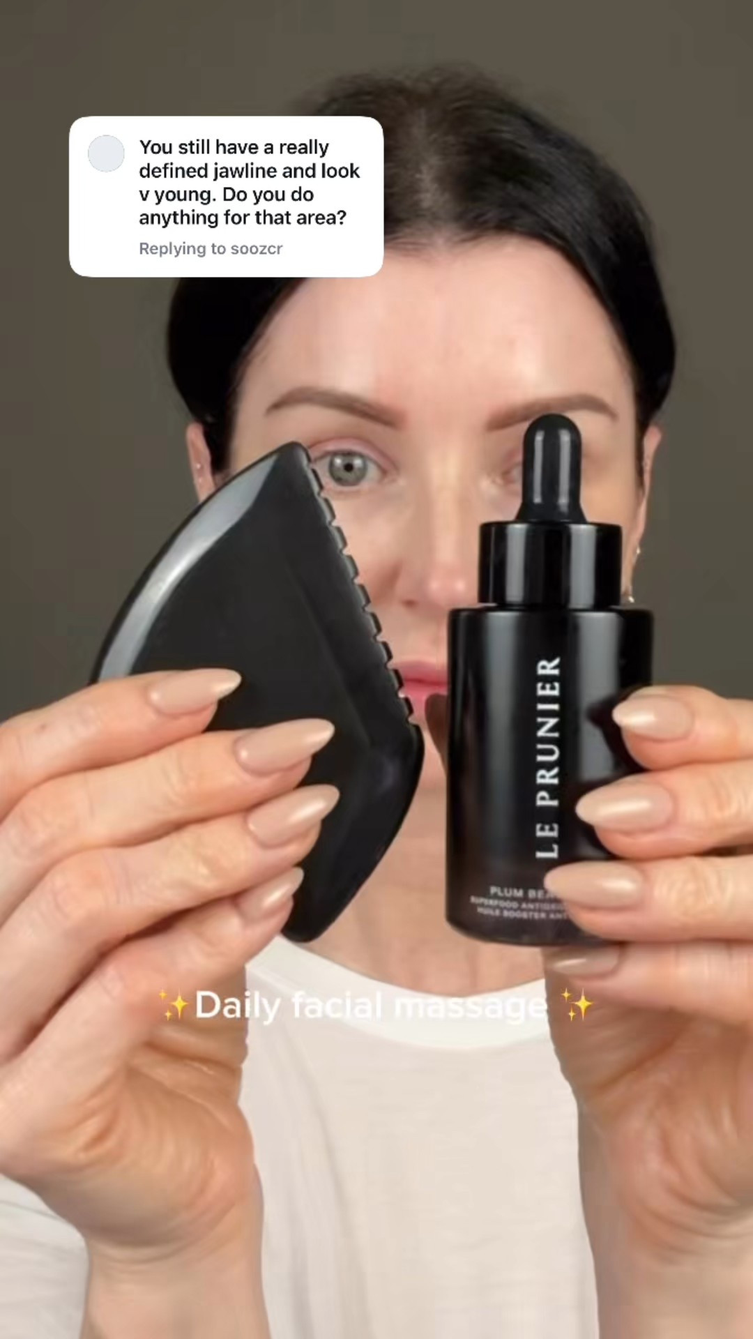 Daily facial massage using Gau Sha! 

#LTKBeauty #LTKWatchNow