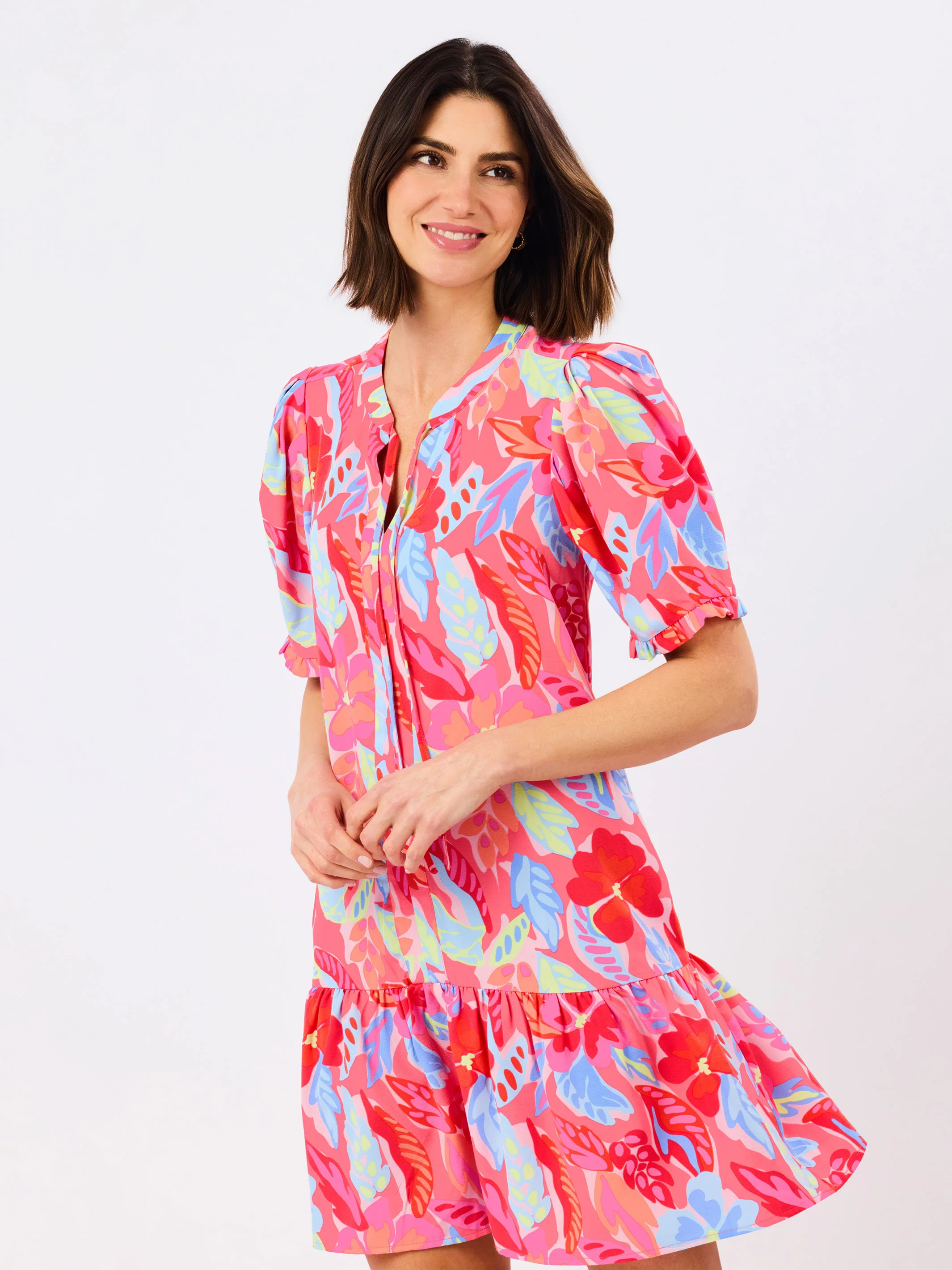 Natalia Dress | Fiji Breeze Pink | Mary Square
