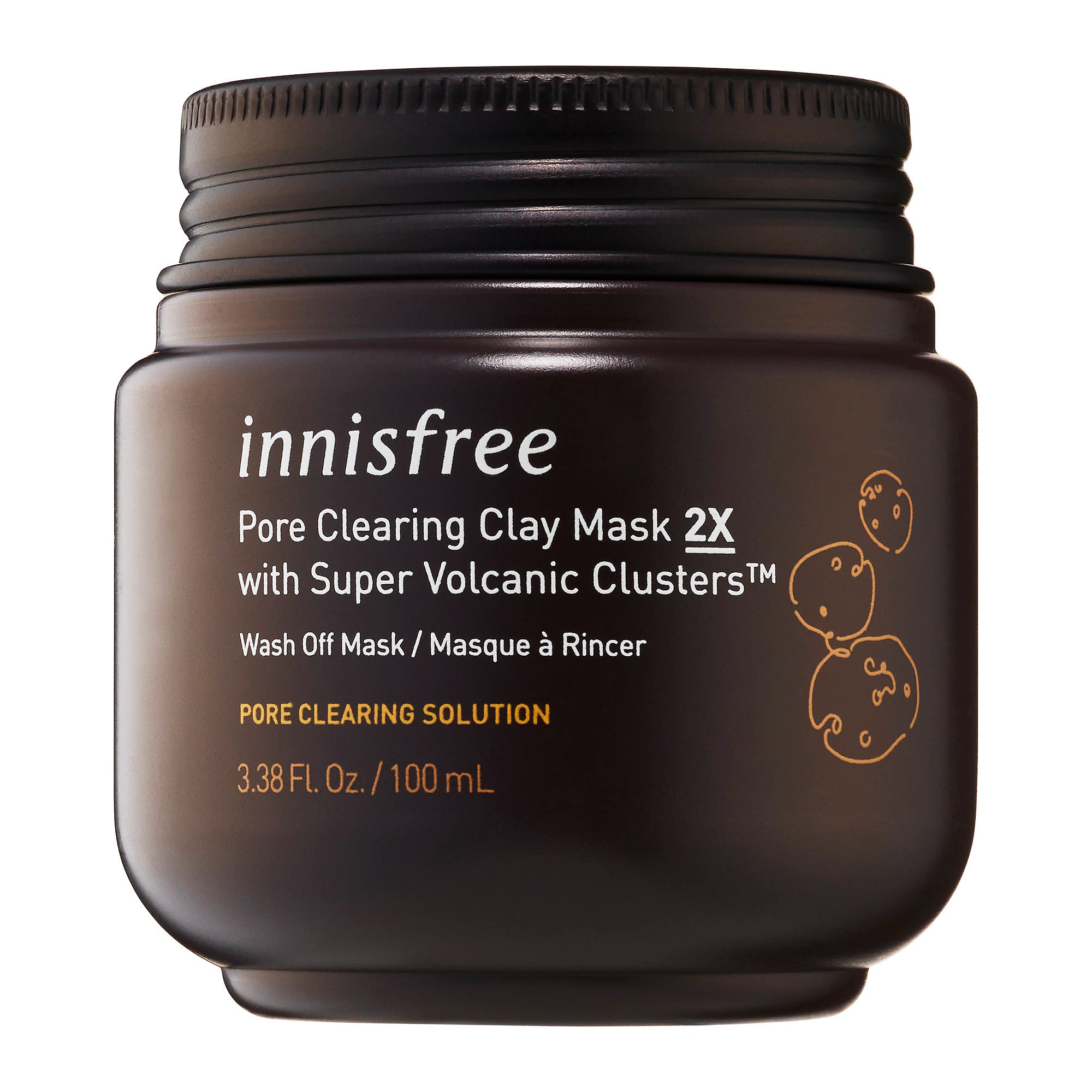 innisfree Super Volcanic Clusters Pore Clearing Clay Mask 3.38 oz/ 100 mL | Sephora (US)