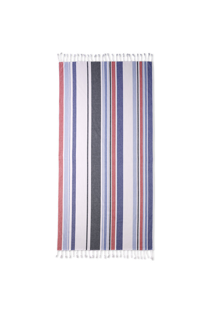 Turkish Cotton Beach Towel - Lands' End - Blue | Lands' End (US)