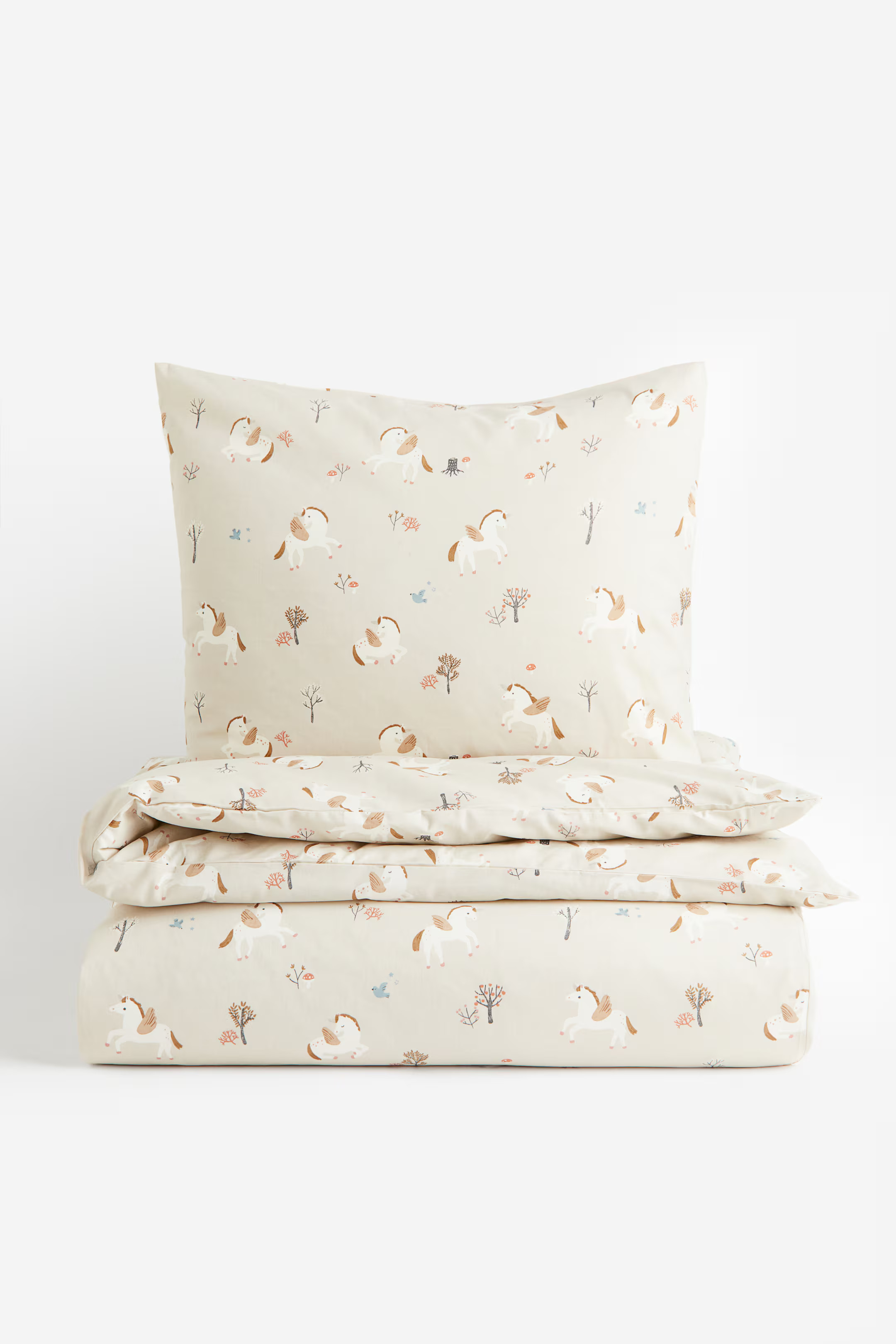 Patterned Cotton Duvet Cover Set | H&M (US + CA)