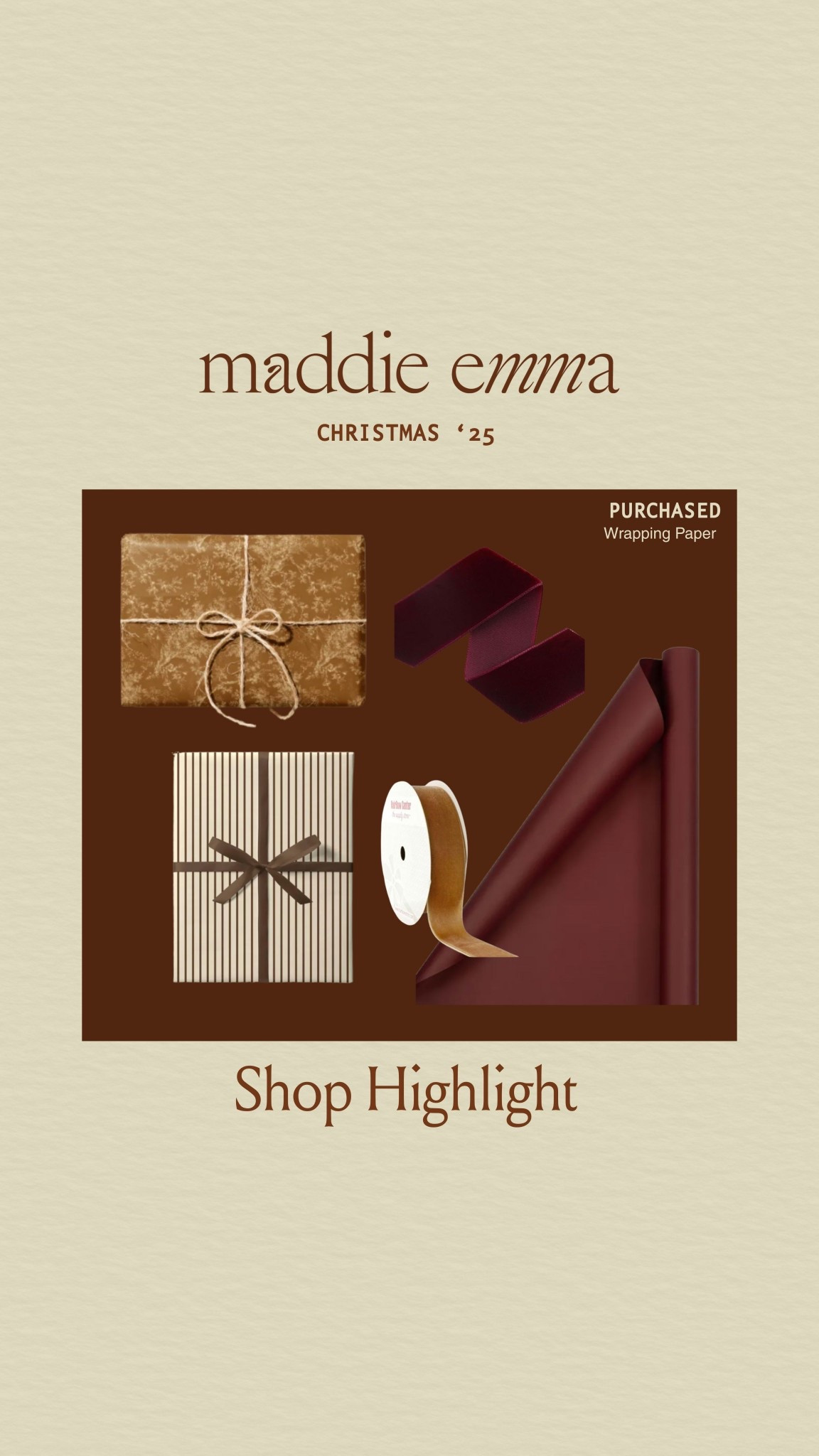 2025 Christmas wrapping paper 

#LTKSeasonal #LTKHome