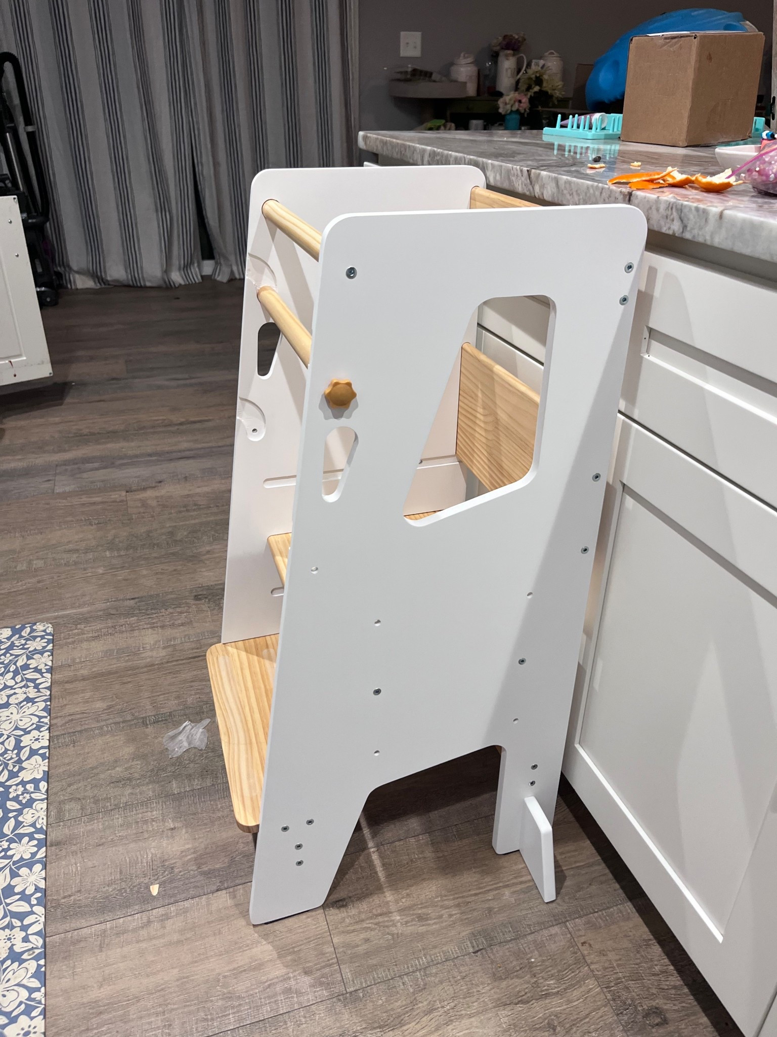 Already obsessed with the Toddler’s standing tower, so she can safely stand at the kitchen island 

#LTKKids #LTKmomlife