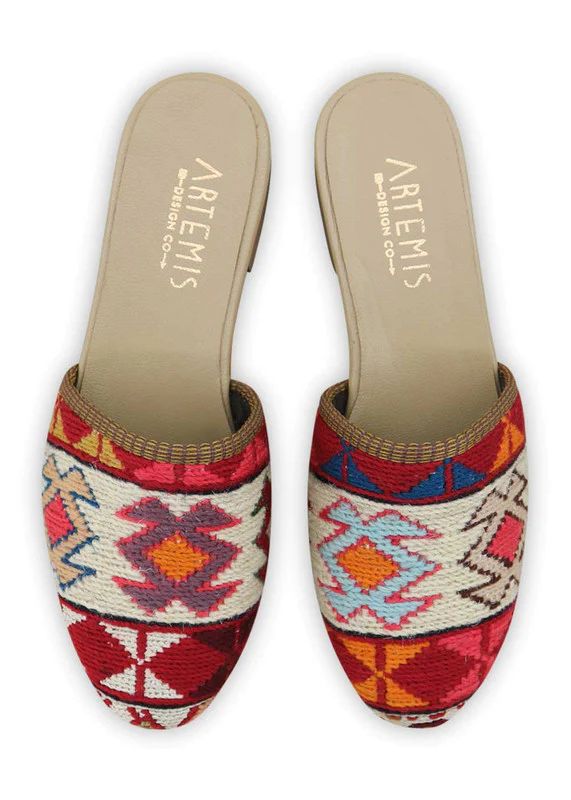 Women's Sumak Kilim Slides - Size 37 | Artemis Design Co.