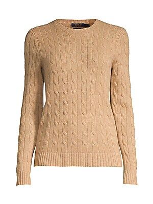 Julianna Slim-Fit Cashmere & Wool Cable Knit Sweater | Saks Fifth Avenue