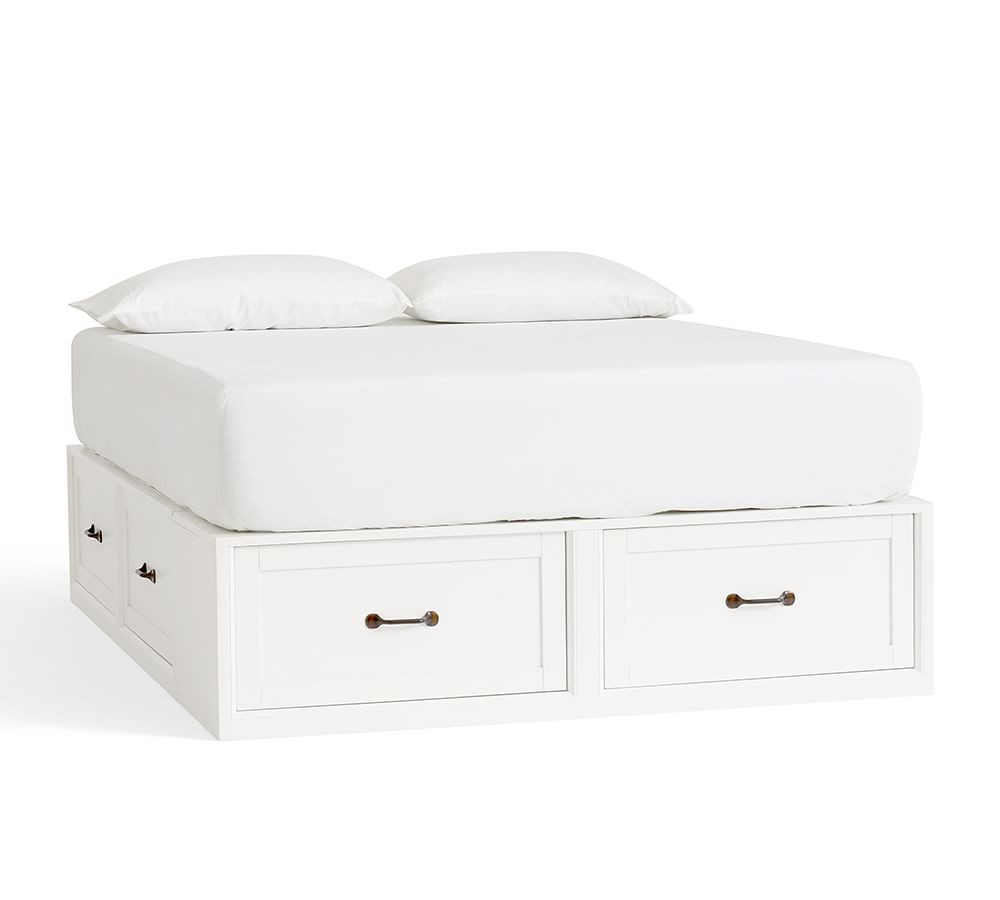 Stratton Storage Platform Bed with Drawers | Pottery Barn (US)