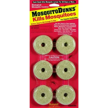Mosquito Dunks Biological Mosquito Control -- Kills Mosquitoes before they are old enough to bite - 6 Pack | Walmart (US)
