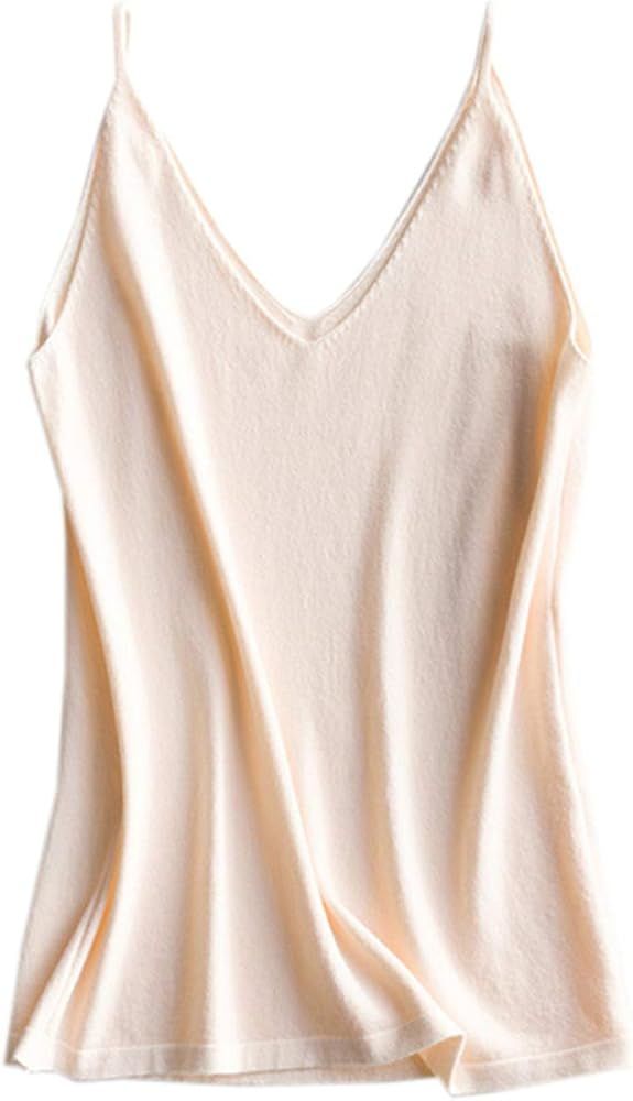 Betusline Women's Cashmere Blend Camisole Knit Cami Tank Top | Amazon (US)