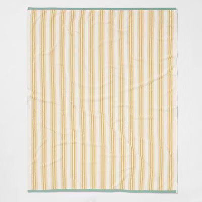 Yellow Striped Oversized Jumbo Beach Towel - Threshold™ | Target