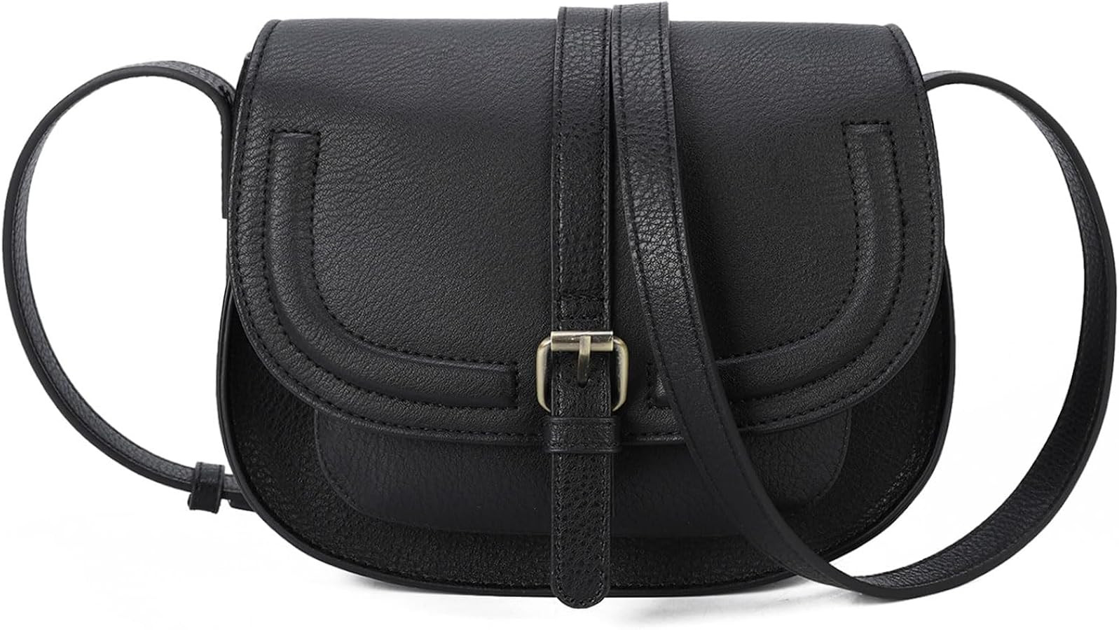 AFKOMST Crossbody Bags for Women,Small Saddle Purse and Boho Cross Body Handbags,Vegan Leather | Amazon (US)