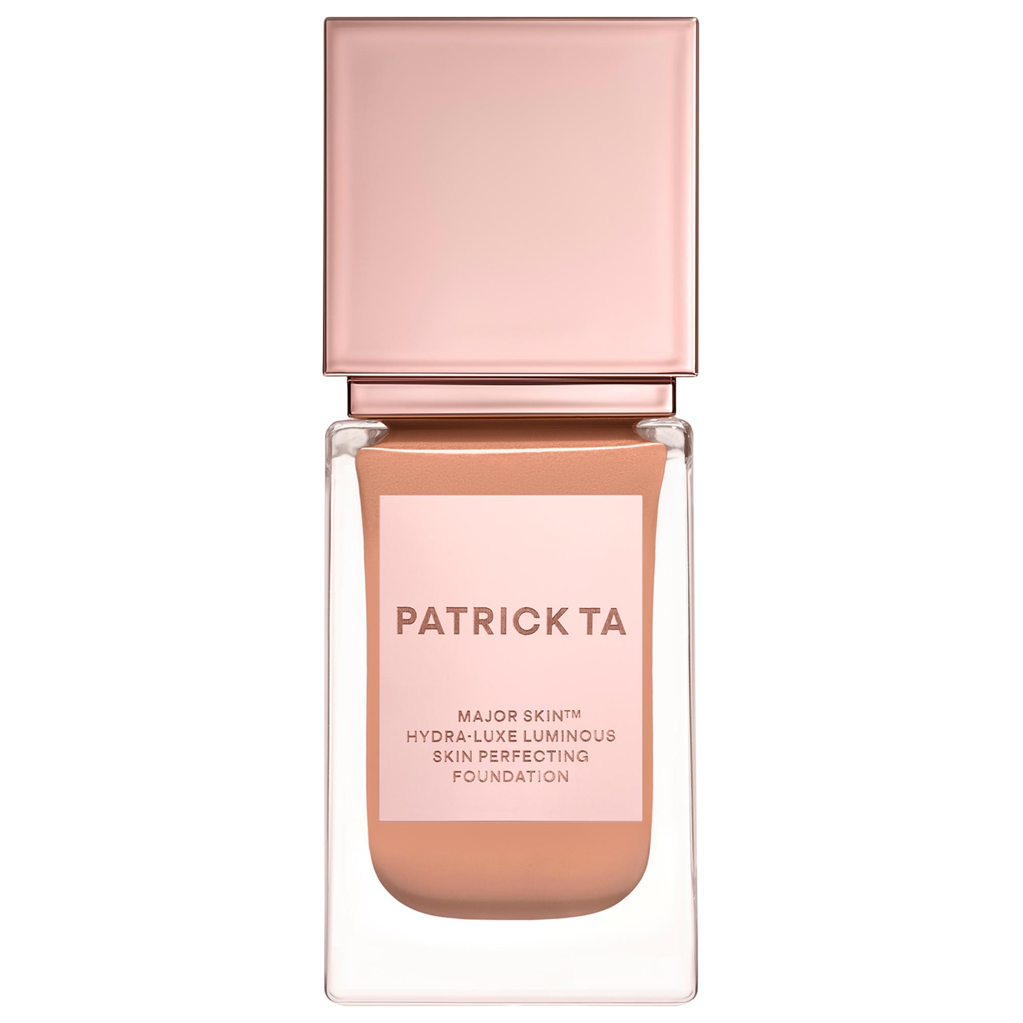 PATRICK TA Fond de teint perfecteur de peau Major Skin Hydra-Luxe Luminous pour un éclat naturel 12 Peach 1 oz / 30 mL | Sephora (US)