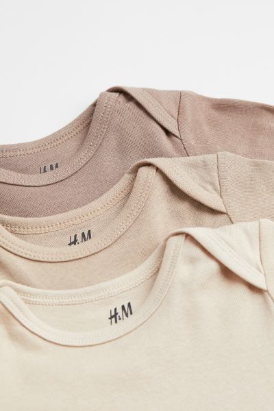 5-pack Bodysuits - Beige/gray melange - Kids | H&M US | H&M (US + CA)