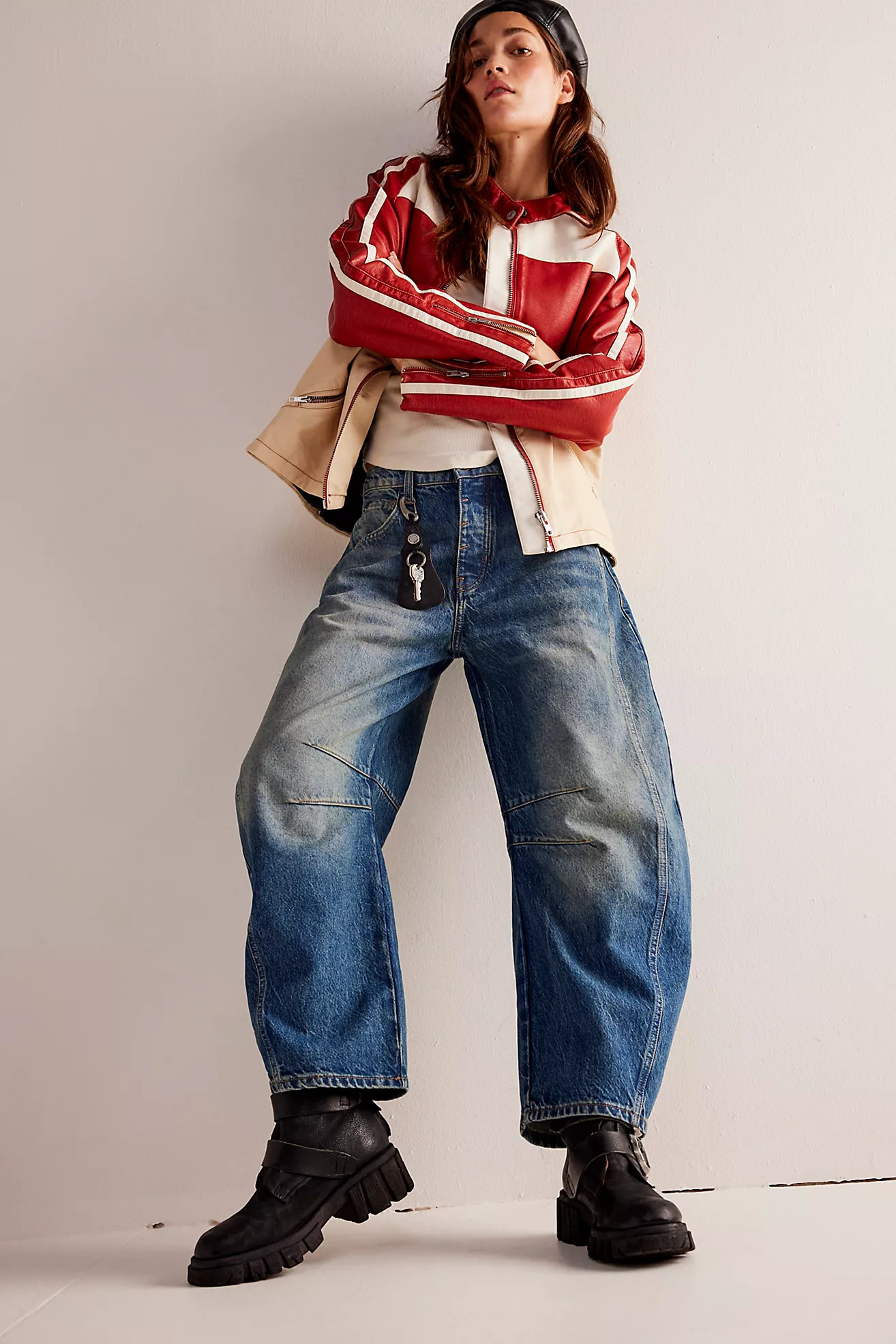 We The Free Lucky You Mid-Rise Barrel Jeans | Free People (Global - UK&FR Excluded)
