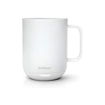 Ember Temperature Control Smart Mug, 10 Ounce, 1-hr Battery Life, White - App Controlled Heated C... | Amazon (US)