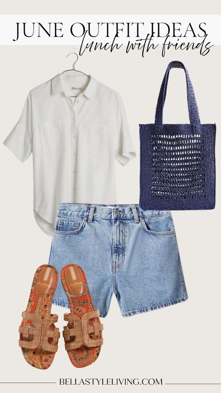 Casual summer outfit | denim shorts | sandals | tote bag 

#LTKtravel #LTKSeasonal #LTKstyletip