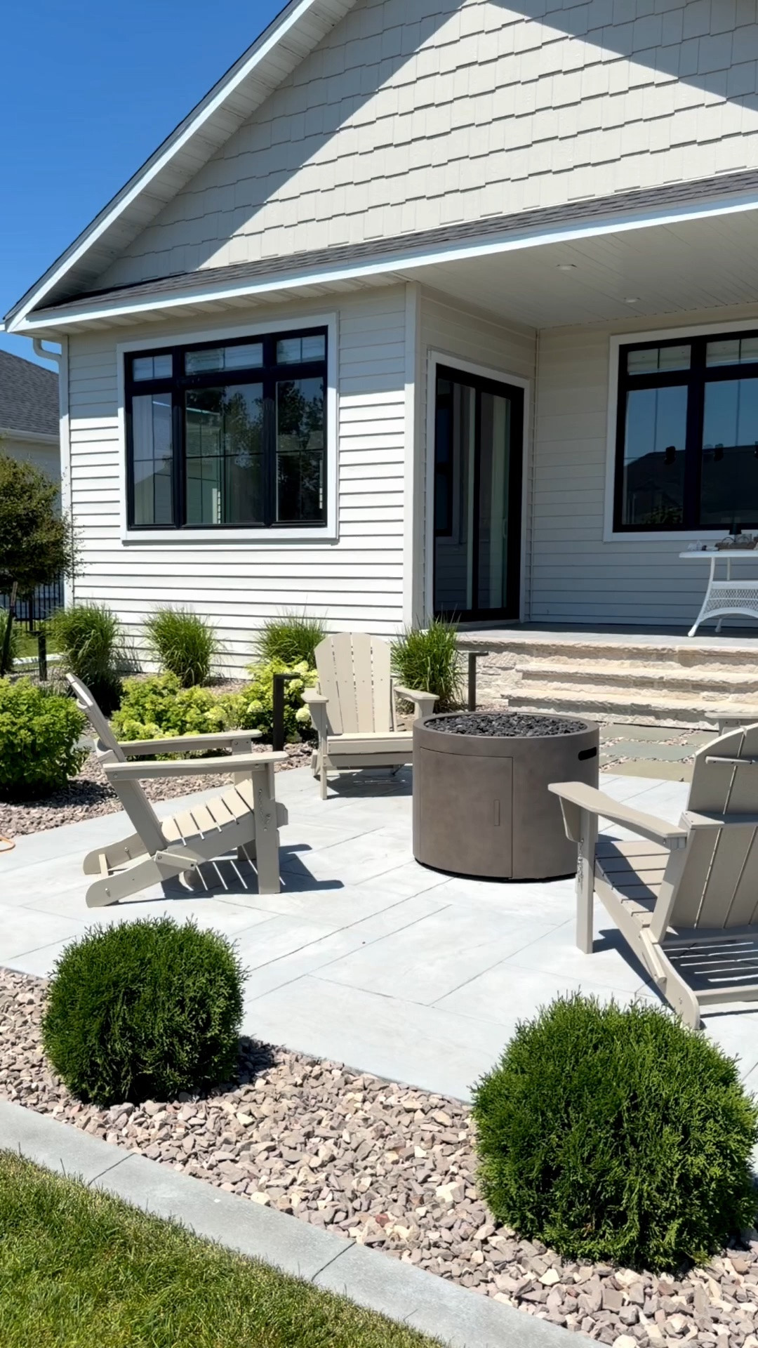 #ad Our second summer with these folding adirondack chairs and we love them! Sturdy, durable and great quality. I love that we can fold and store them in our garage in the off season. @Wayfair #Wayfair #Wayfairpartner #wishyouwerehere #outdoor

#LTKHome #LTKSeasonal