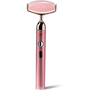 Vanity Planet Rousa Vibrating Rose Quartz Roller - Natural Stone Facial Roller Helps Reduce Fine Lin | Amazon (US)