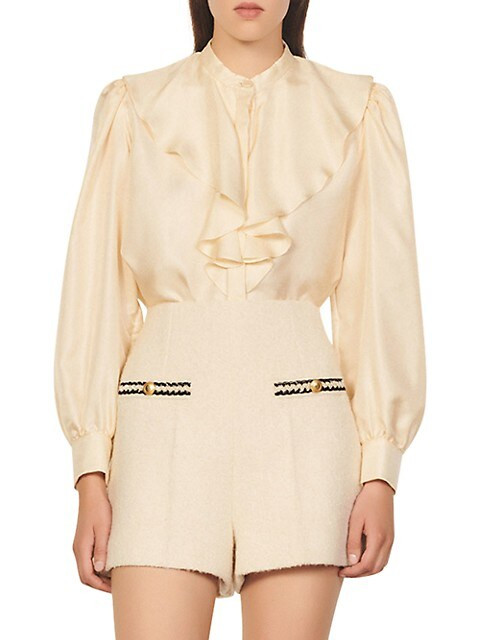 Natty Tailored Bouclé Shorts | Saks Fifth Avenue