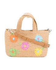 Small Floral Woven Paper Summer Tote | Marshalls