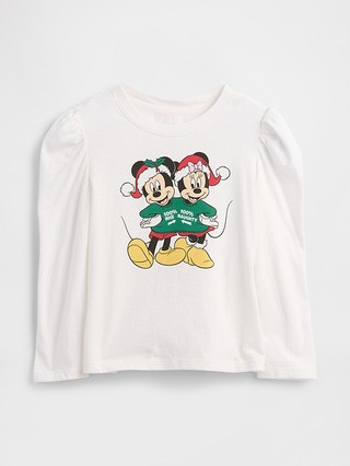 babyGap × Disney Puff Sleeve Graphic T-Shirt | Gap Factory