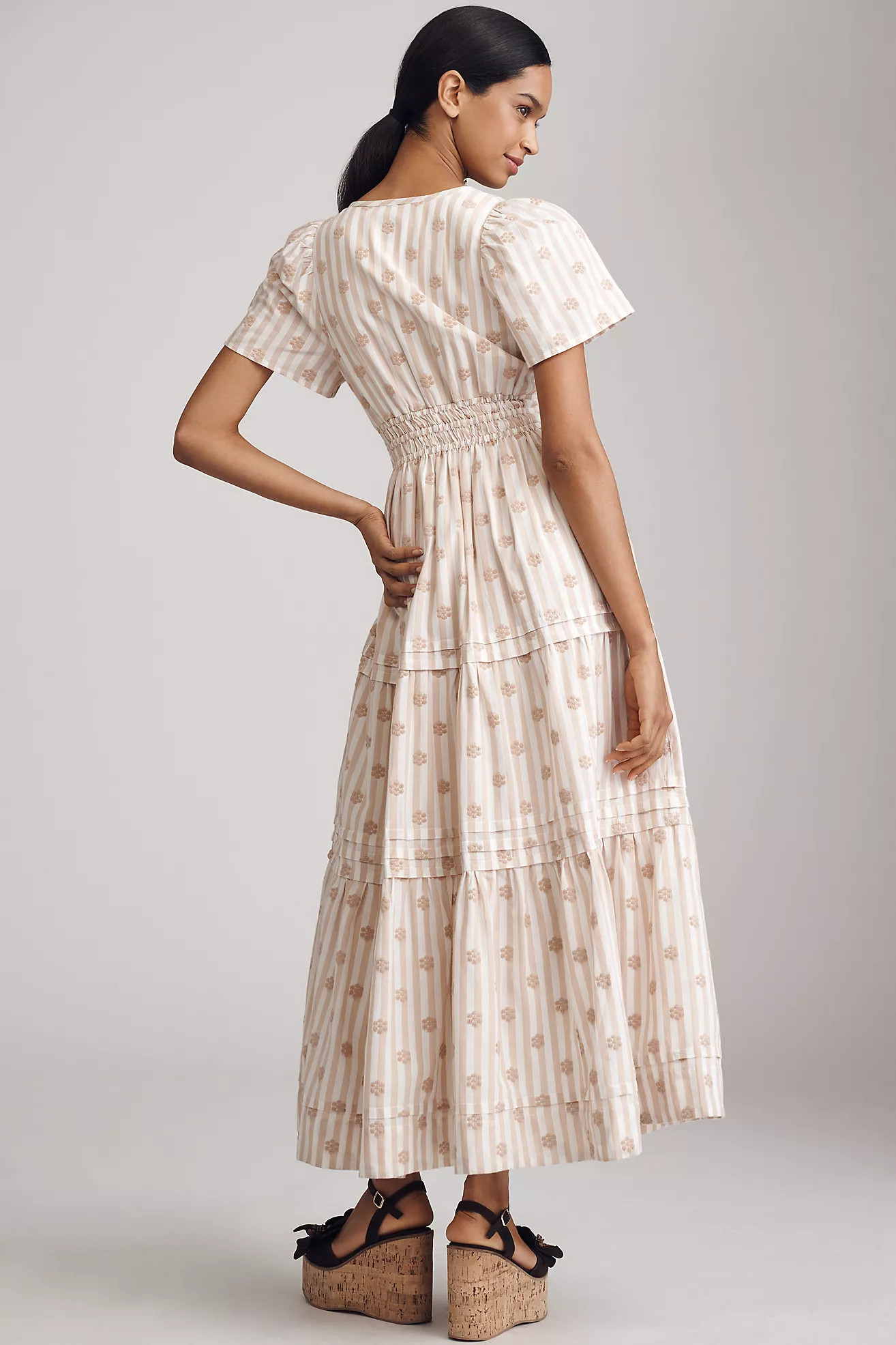 The Somerset Embroidered Floral Maxi Dress | Anthropologie (US)