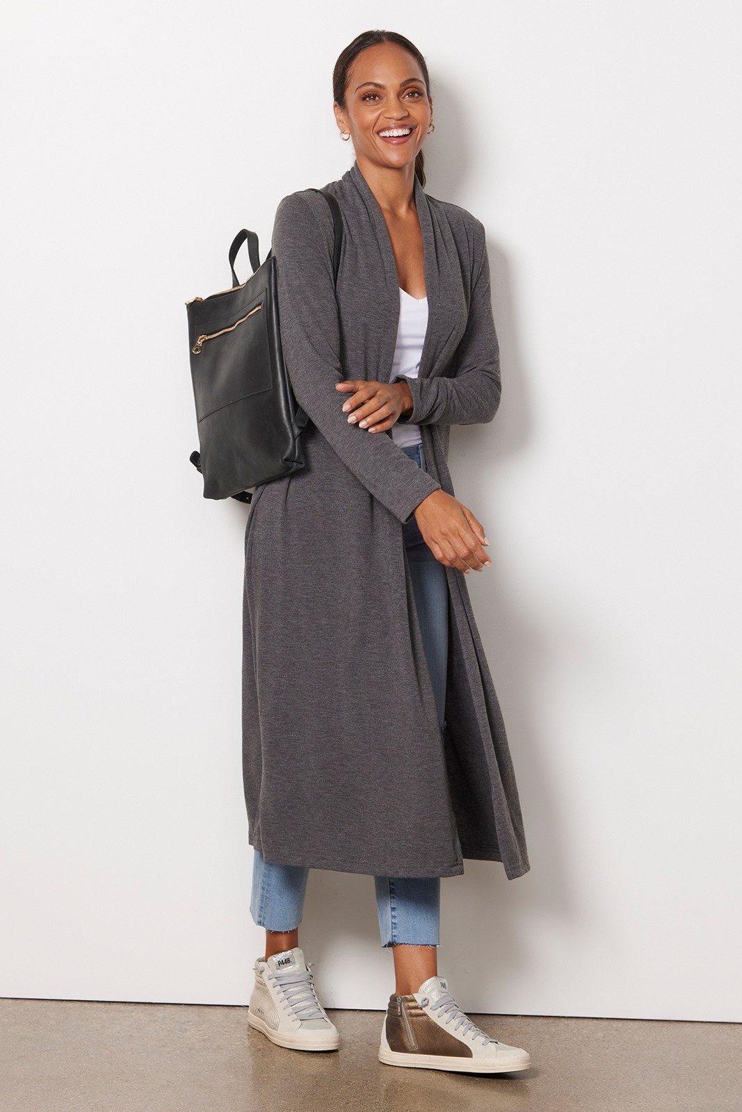 MICHAEL STARS Candice Long Cardigan | EVEREVE | Evereve