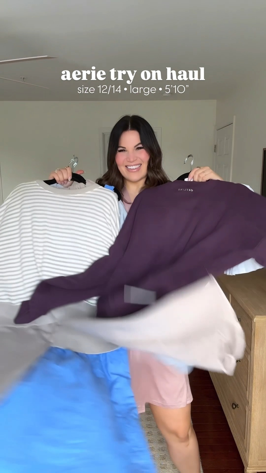 My recent Aerie Order!✨

•sweatpants: size large long
•sweatshirt: size large
•grey sweatshirt: size large
•grey shorts: size large
•striped sweatshirt: size large
•beige trousers: size large
•blue dress: size large
•white off shoulder top: size large
•white tennis skirt: size large
•white sports bra: size xl
•white halter top: size large 


aerie style, fall fashion, sweatsuit, midsize fashion, midsize style, aerie, try on haul


#LTKSeasonal #LTKStyleTip #LTKMidsize
