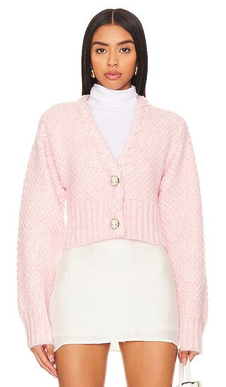 MAJORELLE Phiala Cardigan in Rose. - size M | Revolve Clothing (Global)