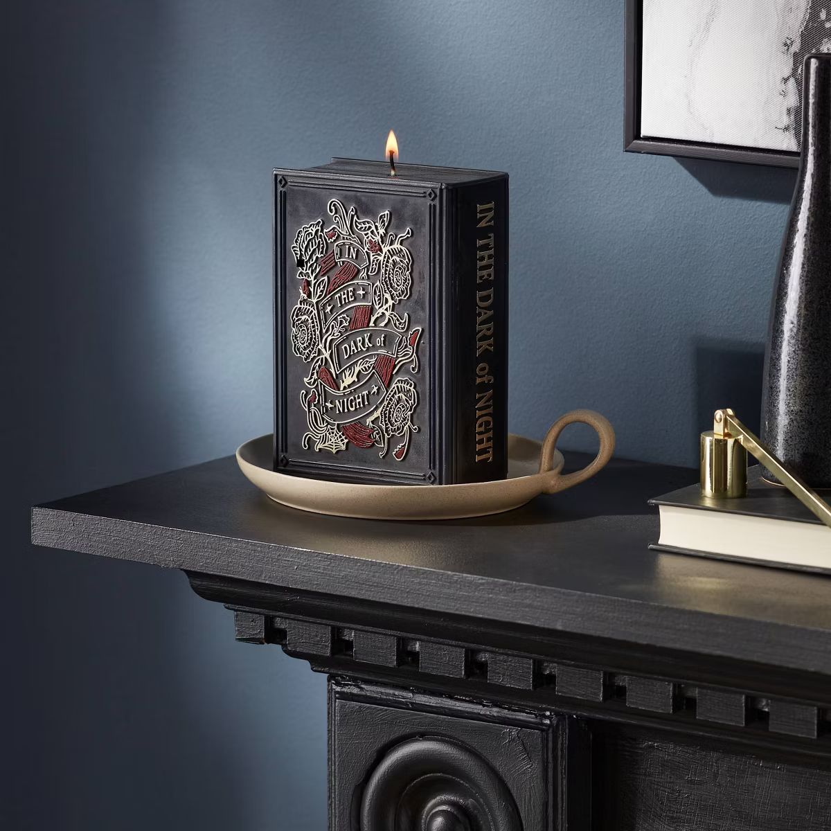 6'' Book of Spells Candle Black - Threshold™ | Target