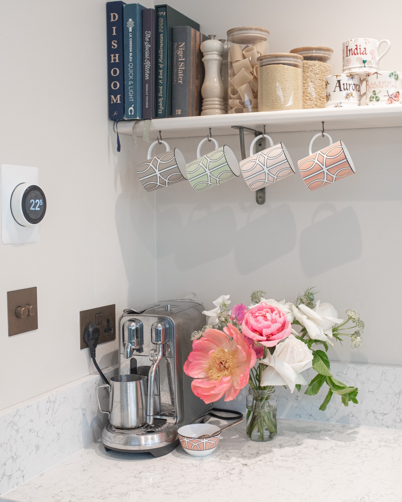 Kitchen coffee corner with some of my favourite cook books close to hand ☕️ 

#LTKhome #LTKeurope #LTKuk