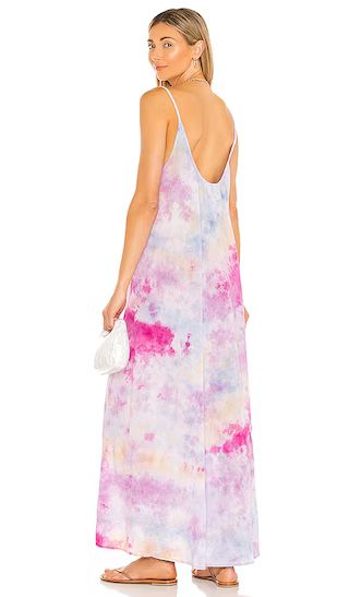 Tulum Core Cotton Low Back Maxi Dress in Wildflowers Tie Dye | Revolve Clothing (Global)