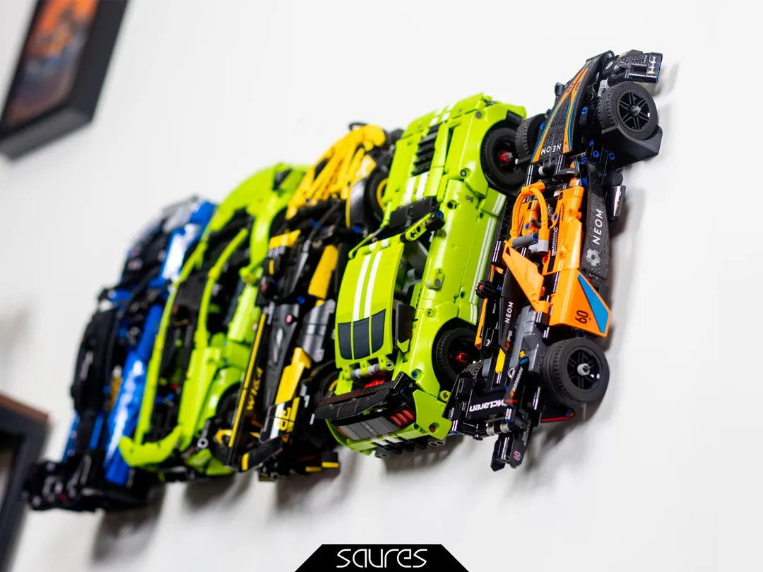 Wall Mount for LEGO Technic Cars With 43.2 Wheels 42123 / 42151 / 42162 / 42138 / 42161 / 42153 /... | Etsy (US)