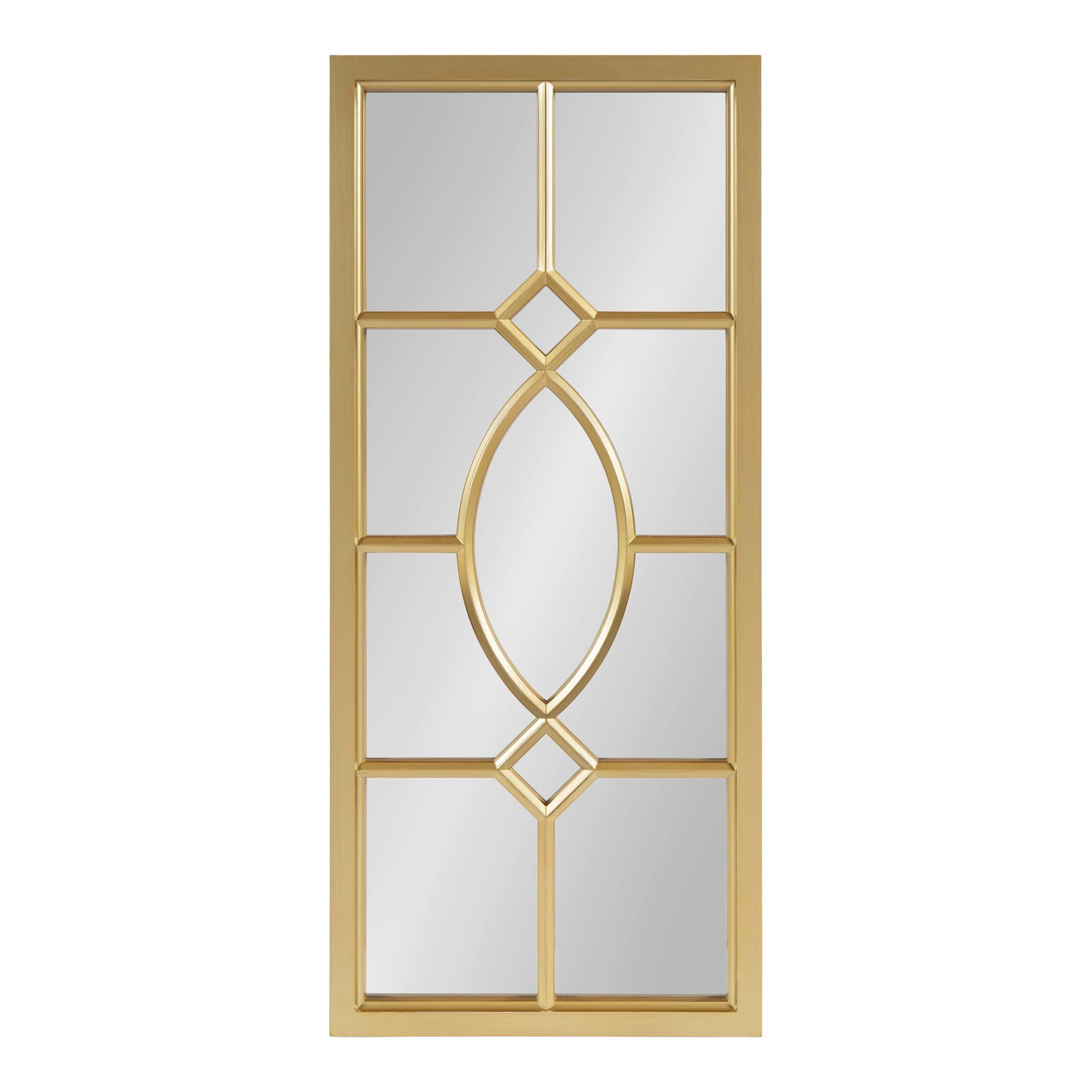 Kate and Laurel Cassat Classic Glam Window Wall Accent Mirror, Gold | Walmart (US)