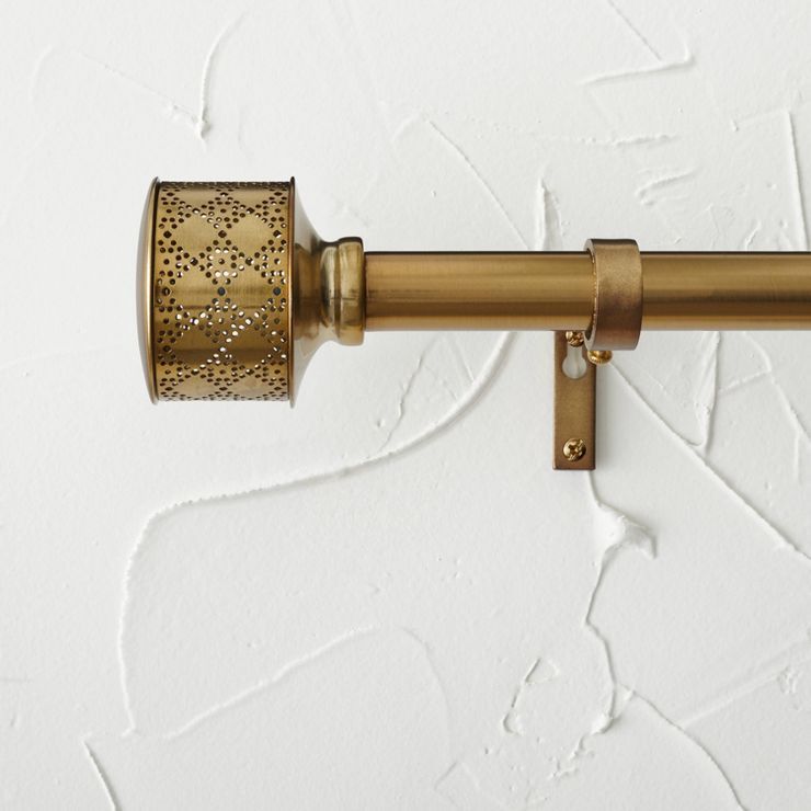 Pierced Drum Curtain Rod Brass - Opalhouse™ designed with Jungalow™ | Target